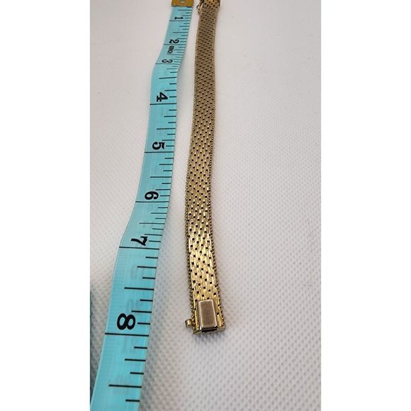 Vintage Gold Italian Mesh Chain Style Necklace & Bracelet Set - Picture 7 of 7